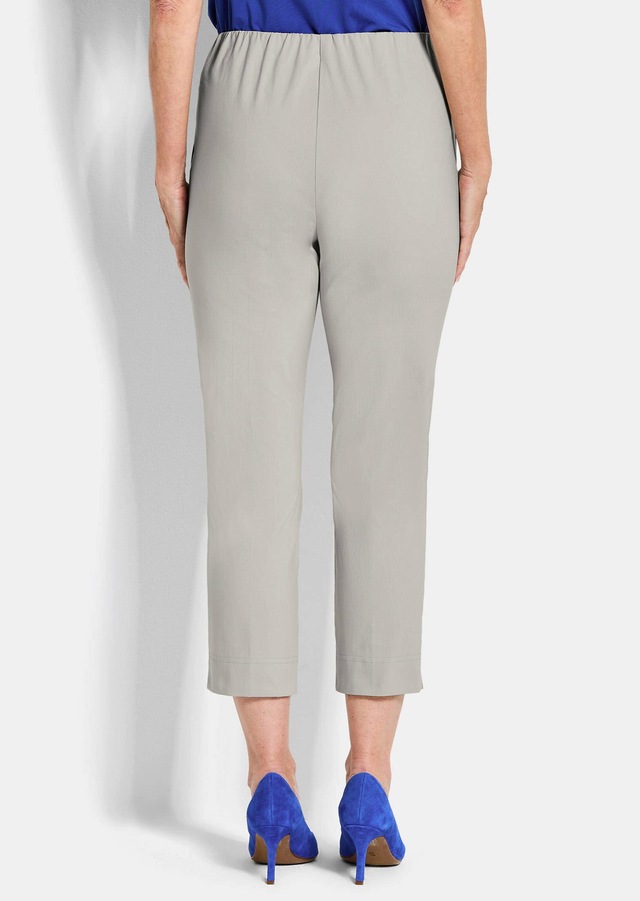 GOLDNER Stretch-Hose »Kurzgröße Elegante 7/8-Hose mit Biesen« kleiner Schlitz am Beinabschluß