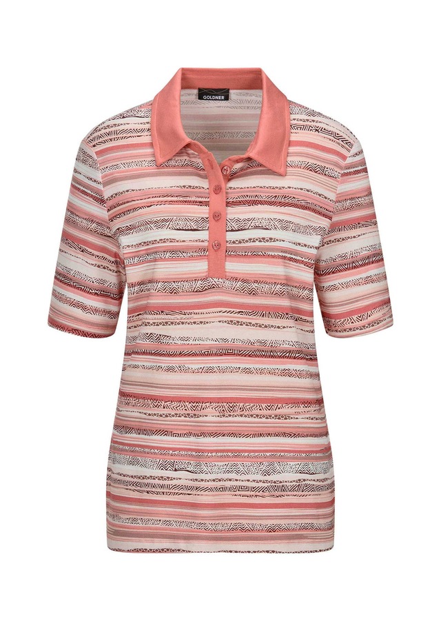 GOLDNER Print-Shirt »Jerseyshirt mit Ethno-Design« stretchbequemer Viskosejersey