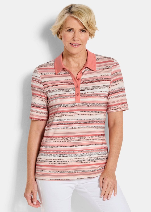 GOLDNER Print-Shirt »Jerseyshirt mit Ethno-Design« stretchbequemer Viskosejersey