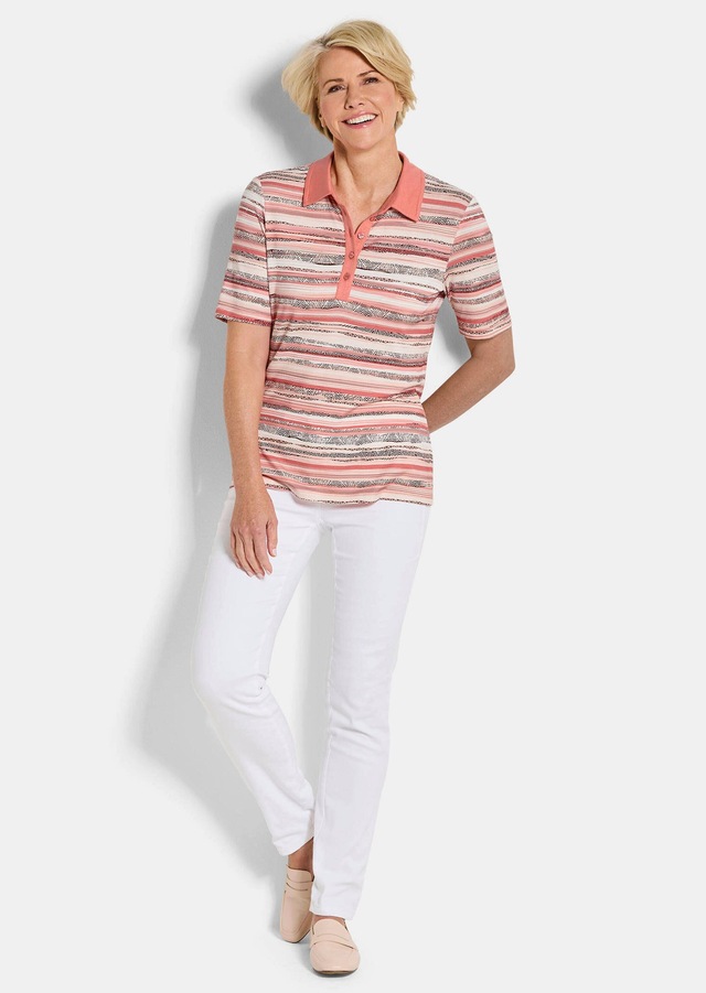 GOLDNER Print-Shirt »Jerseyshirt mit Ethno-Design« stretchbequemer Viskosejersey