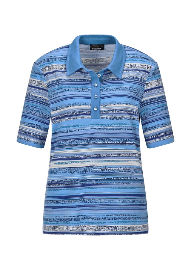 GOLDNER Print-Shirt »Jerseyshirt mit Ethno-Design« stretchbequemer Viskosejersey