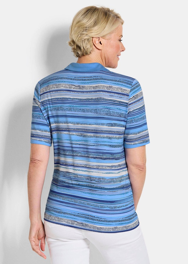 GOLDNER Print-Shirt »Jerseyshirt mit Ethno-Design« stretchbequemer Viskosejersey