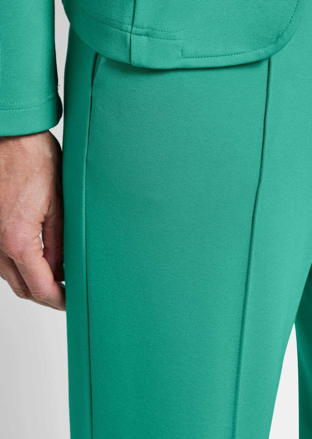 GOLDNER Stoffhose »Kurzgröße Jersey-Hose mit Biesen« seitliche Eingriffstaschen