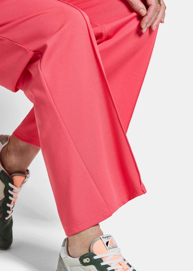 GOLDNER Stoffhose »Kurzgröße Jersey-Hose mit Biesen« seitliche Eingriffstaschen
