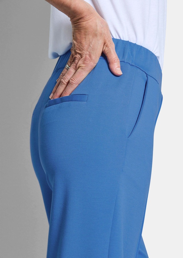 GOLDNER Stoffhose »Jersey-Hose mit Biesen« seitliche Eingriffstaschen
