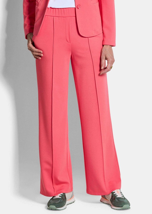 GOLDNER Stoffhose »Jersey-Hose mit Biesen« seitliche Eingriffstaschen