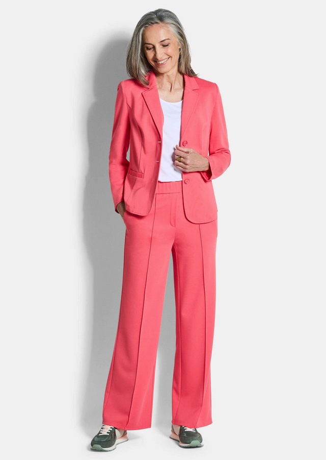 GOLDNER Stoffhose »Jersey-Hose mit Biesen« seitliche Eingriffstaschen