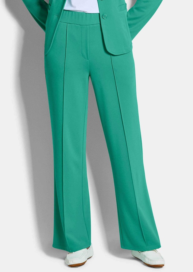 GOLDNER Stoffhose »Jersey-Hose mit Biesen« seitliche Eingriffstaschen