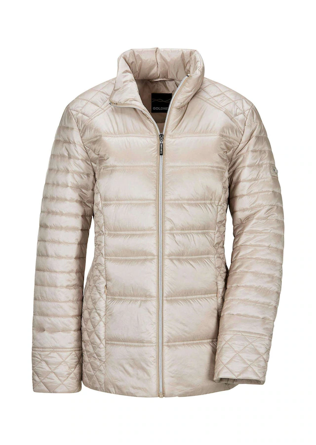 GOLDNER Steppjacke »Übergangsjacke mit Muster-Mix« RV Taschen
