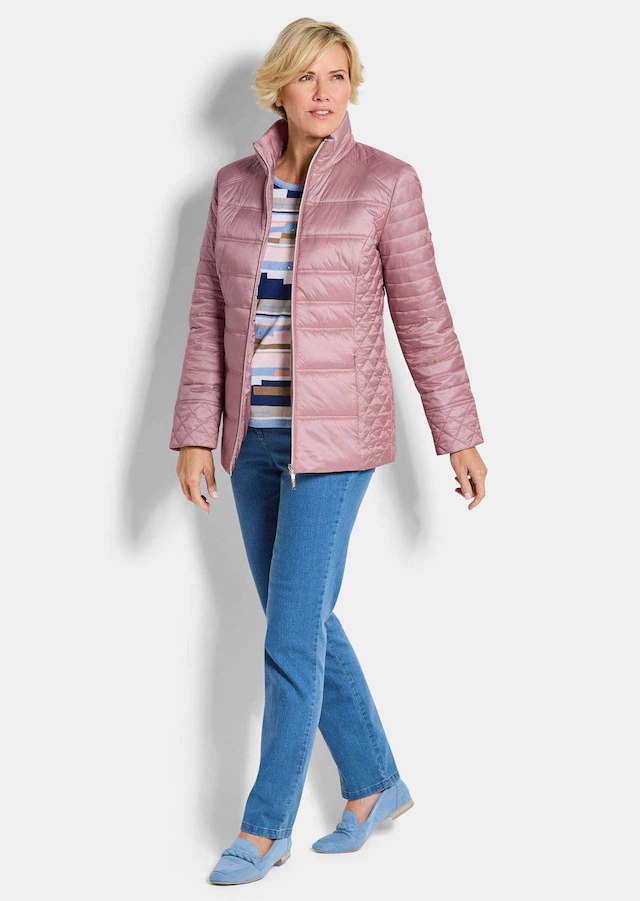 GOLDNER Steppjacke »Übergangsjacke mit Muster-Mix« RV Taschen
