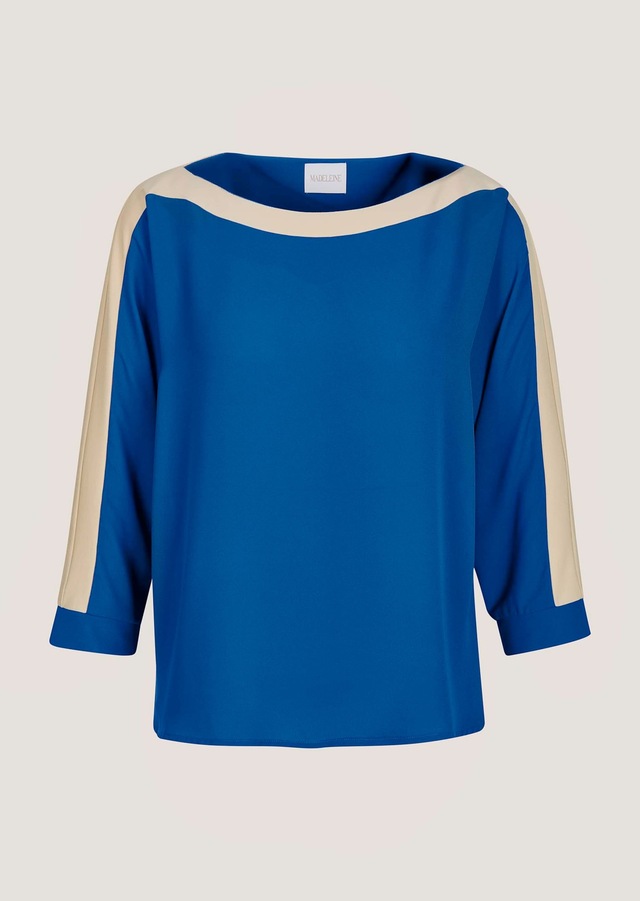 MADELEINE Langarmbluse »Blusenshirt Businessbluse im Colour Blocking-Stil« Colourblocking