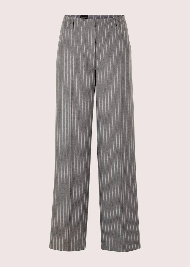 MADELEINE Stoffhose »Jerseyhose Bügelfaltenhose mit Nadelstreifen« Weite, bundlose Nadelstreifenhose