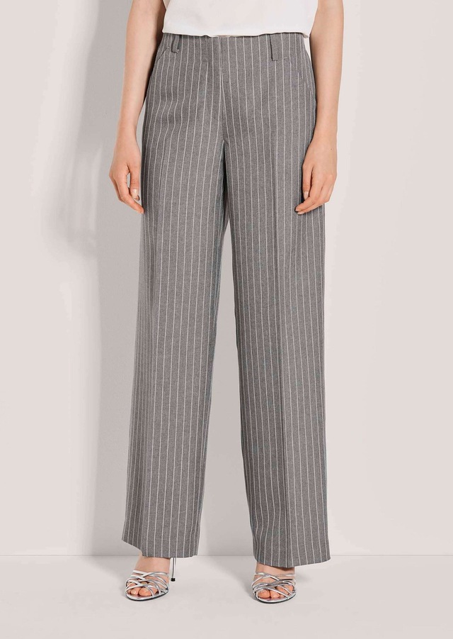 MADELEINE Stoffhose »Jerseyhose Bügelfaltenhose mit Nadelstreifen« Weite, bundlose Nadelstreifenhose