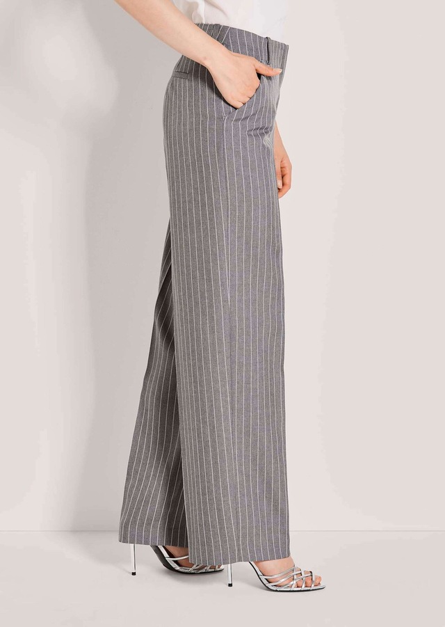 MADELEINE Stoffhose »Jerseyhose Bügelfaltenhose mit Nadelstreifen« Weite, bundlose Nadelstreifenhose