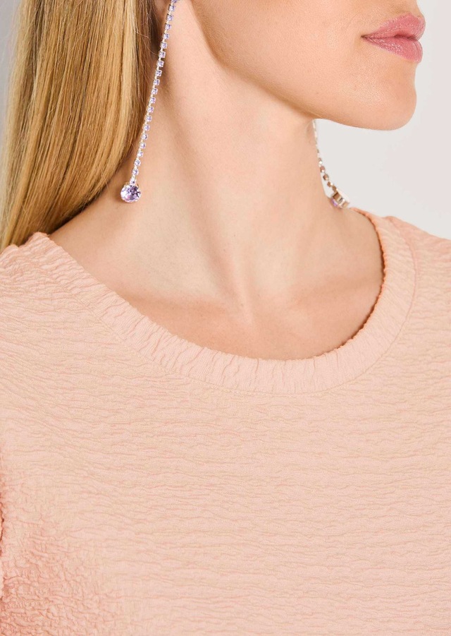 MADELEINE Kurzarmshirt »Shirt Elegantes Basic-Shirt, Kreppqualität« Kreppgewebe