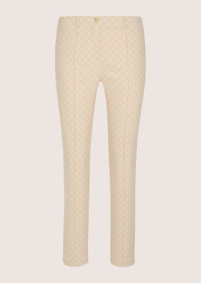 MADELEINE »Jerseyhose Jacquardhose mit grafischem Muster« Jacquardhose mit elastischem Bund