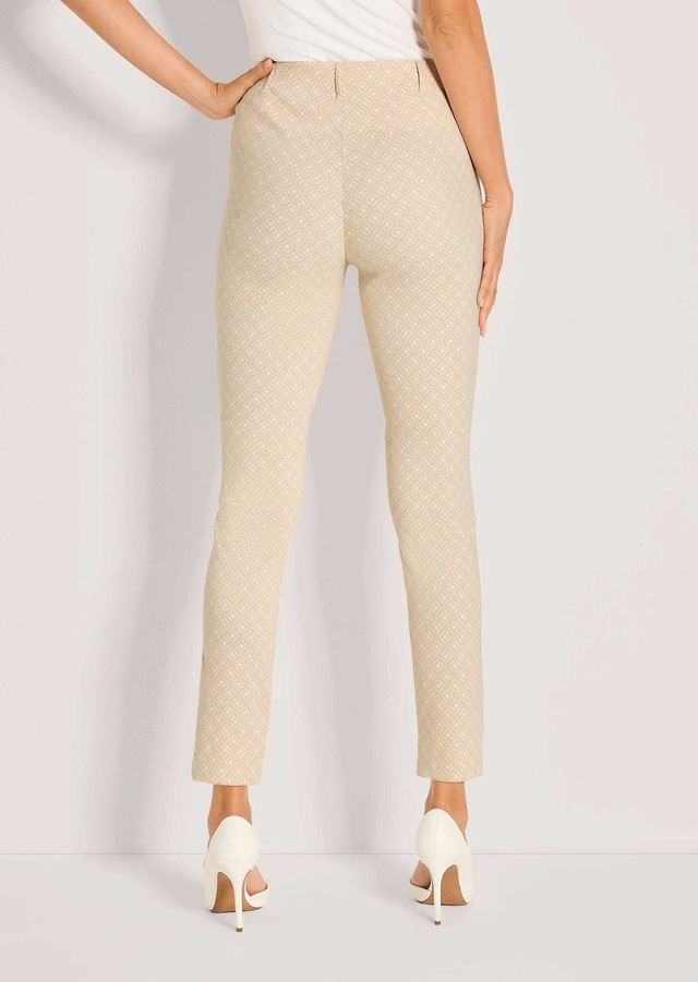 MADELEINE »Jerseyhose Jacquardhose mit grafischem Muster« Jacquardhose mit elastischem Bund