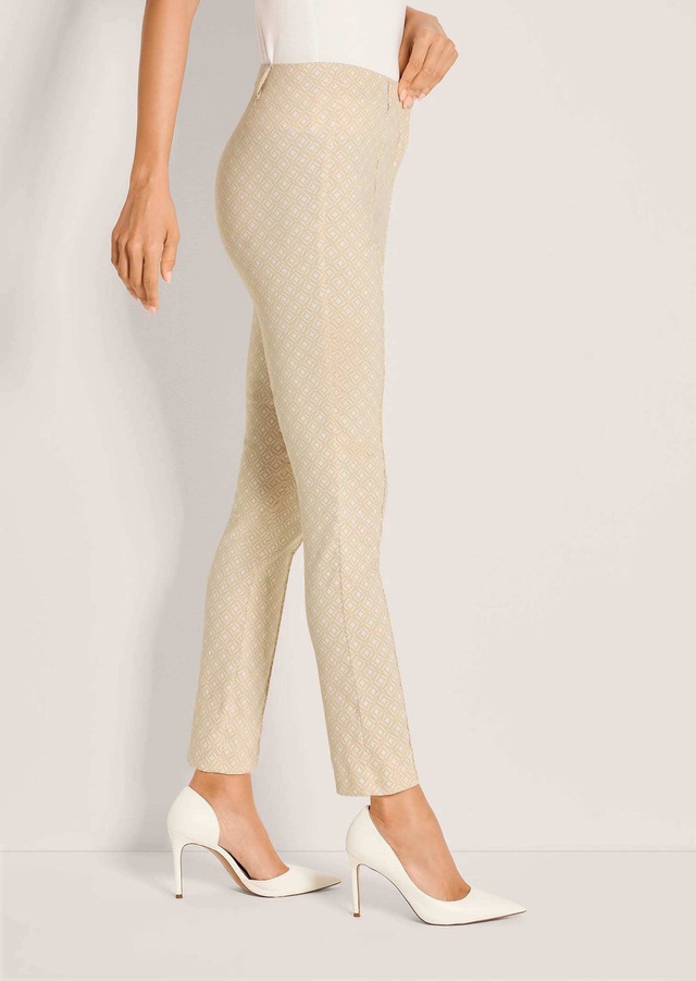 MADELEINE »Jerseyhose Jacquardhose mit grafischem Muster« Jacquardhose mit elastischem Bund