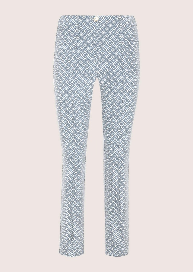 MADELEINE »Jerseyhose Jacquardhose mit grafischem Muster« Jacquardhose mit elastischem Bund