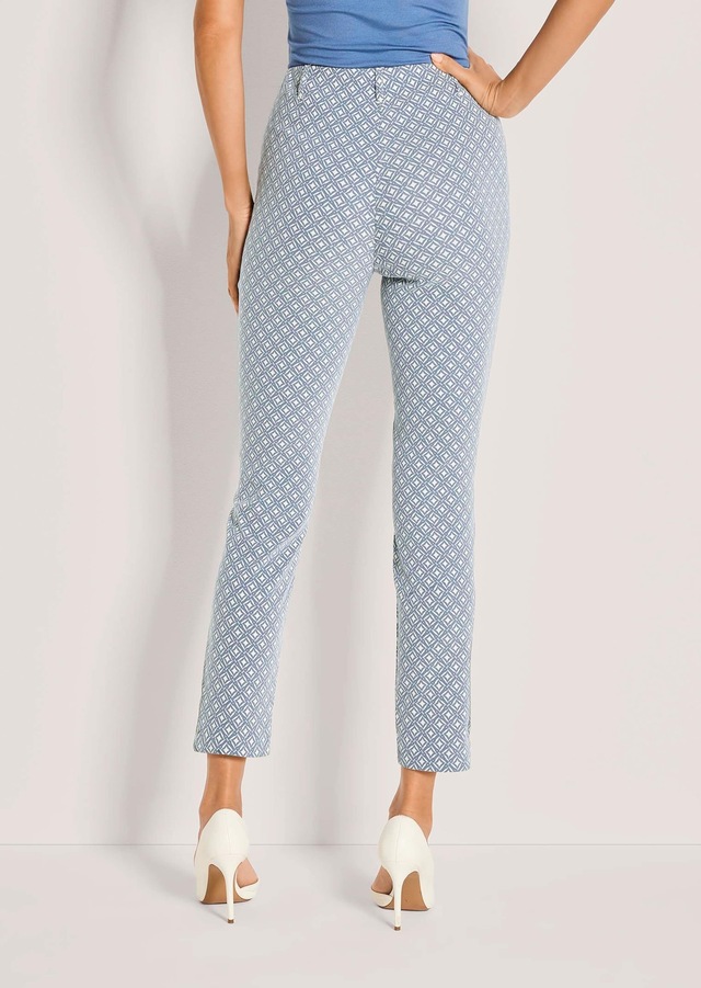 MADELEINE »Jerseyhose Jacquardhose mit grafischem Muster« Jacquardhose mit elastischem Bund