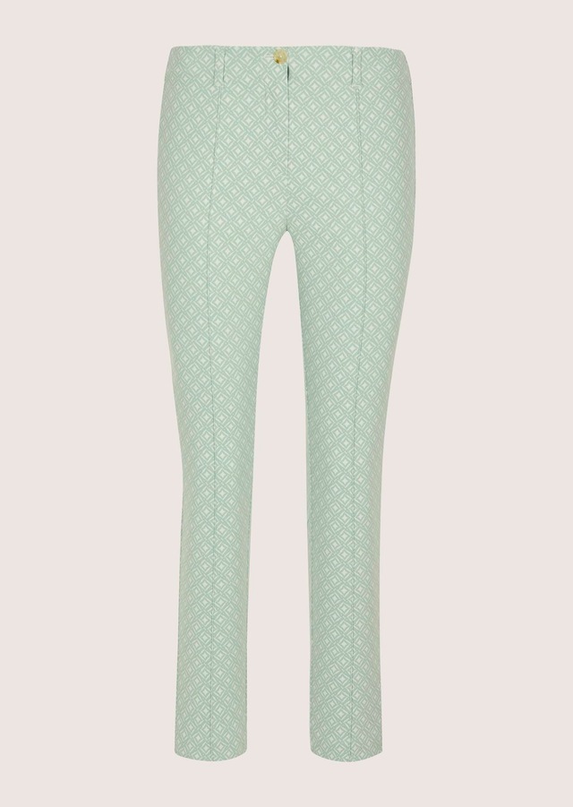 MADELEINE »Jerseyhose Jacquardhose mit grafischem Muster« Jacquardhose mit elastischem Bund