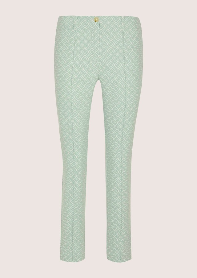 MADELEINE Stoffhose »Jerseyhose Jacquardhose mit grafischem Muster« Jacquardhose mit elastischem Bund