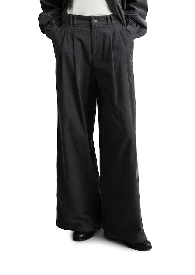 Marc O'Polo DENIM Cordhose Bundfalten, wide aus Organic Cotton