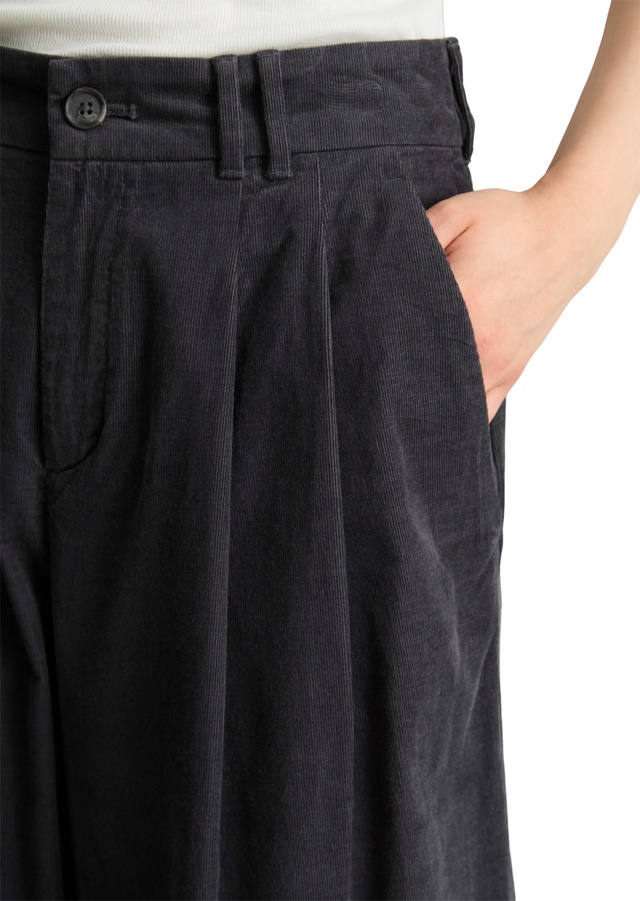 Marc O'Polo DENIM Cordhose Bundfalten, wide aus Organic Cotton