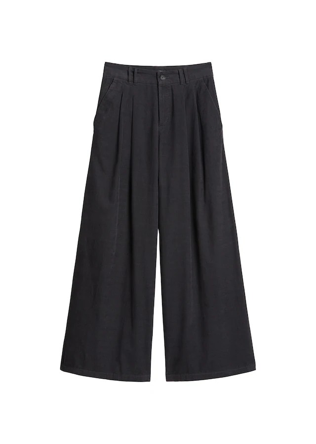 Marc O'Polo DENIM Cordhose Bundfalten, wide aus Organic Cotton