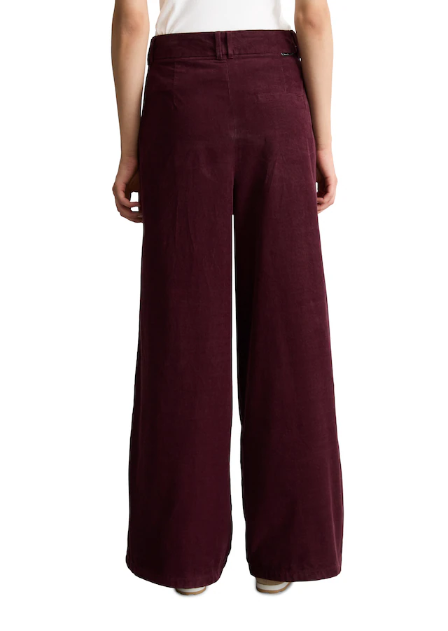 Marc O'Polo DENIM Cordhose Bundfalten, wide aus Organic Cotton