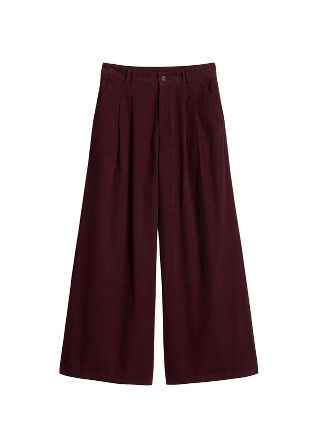 Marc O'Polo DENIM Cordhose Bundfalten, wide aus Organic Cotton