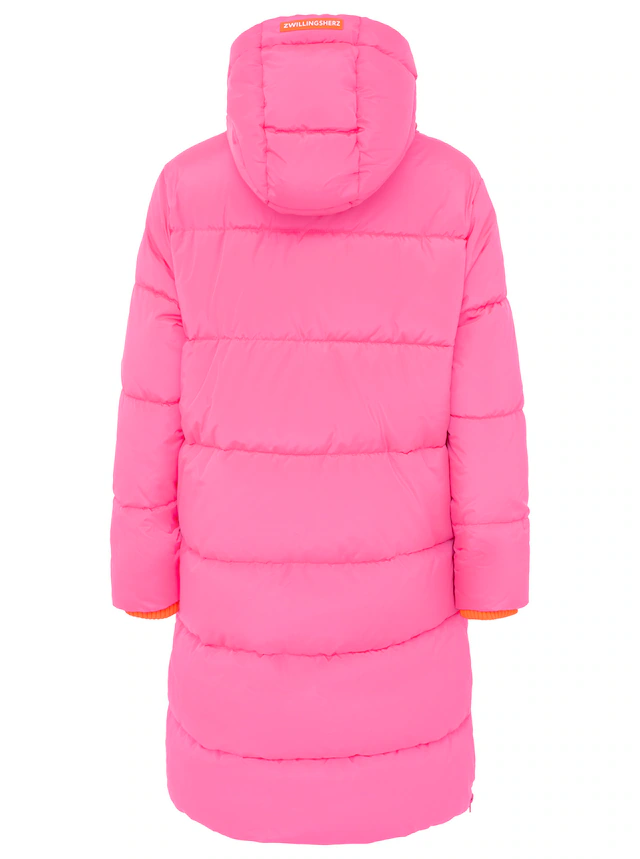 Zwillingsherz Steppmantel »„Cozy“« Kapuze, farbliche Details, Reißverschluss, elastische Bündchen