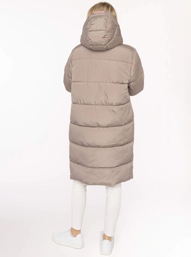 Zwillingsherz Steppmantel »„Cozy“« Kapuze, farbliche Details, Reißverschluss, elastische Bündchen