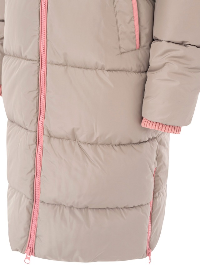 Zwillingsherz Steppmantel »„Cozy“« Kapuze, farbliche Details, Reißverschluss, elastische Bündchen