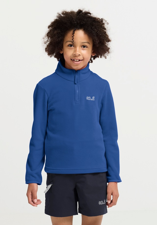 Jack Wolfskin Stehkragenpullover »TAUNUS 100 HZ K« Kinder-Fleecepullover, Halfzip-Reißverschluss, Stehkragen