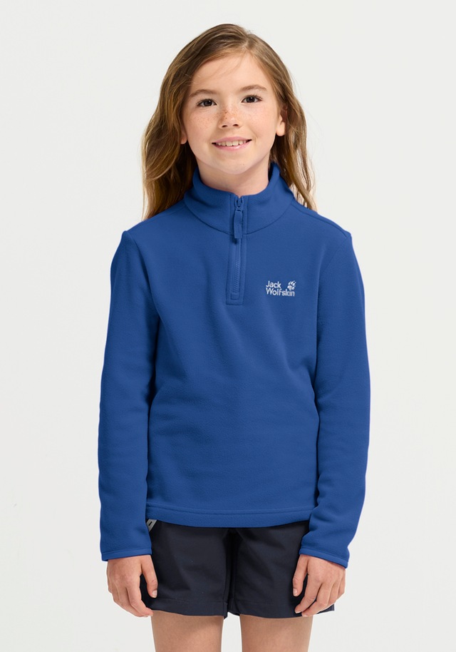 Jack Wolfskin Stehkragenpullover »TAUNUS 100 HZ K« Kinder-Fleecepullover, Halfzip-Reißverschluss, Stehkragen