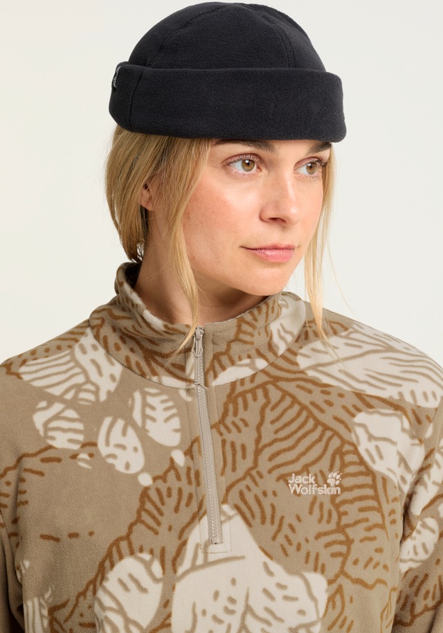 Jack Wolfskin Stehkragenpullover »PAW ERA 100 PRINT HZ W« Fleecepullover, weich, komfortabel