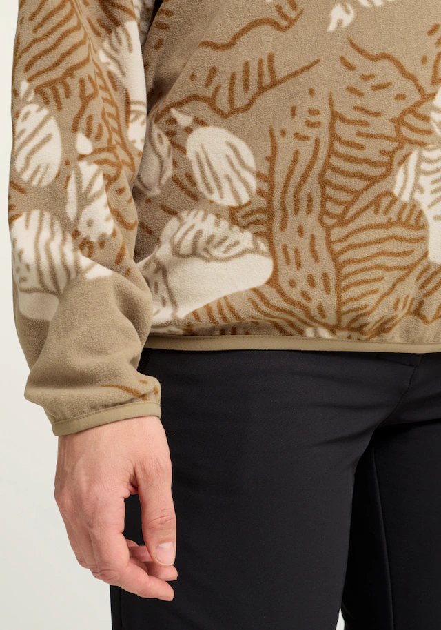 Jack Wolfskin Stehkragenpullover »PAW ERA 100 PRINT HZ W« Fleecepullover, weich, komfortabel