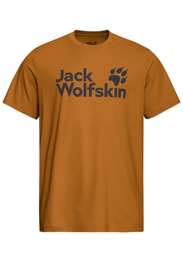 Jack Wolfskin T-Shirt »BRAND T M« T-Shirt aus Bio-Baumwolle, hoher Tragekomfort, großer Logo-Aufdruck