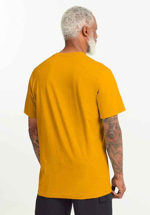 Jack Wolfskin T-Shirt »BRAND T M« T-Shirt aus Bio-Baumwolle, hoher Tragekomfort, großer Logo-Aufdruck