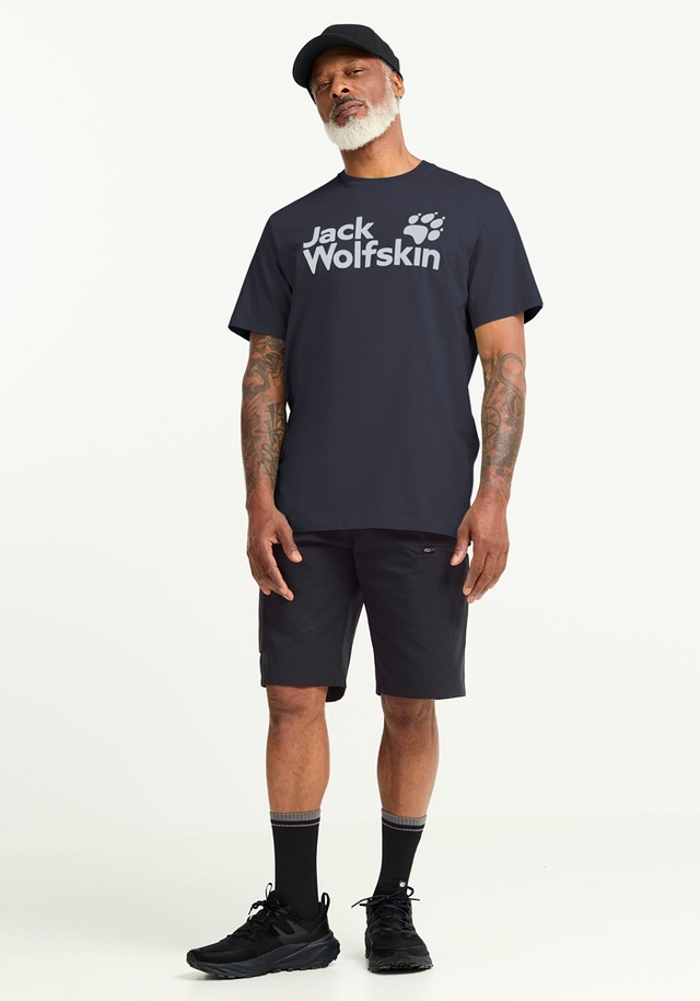 Jack Wolfskin T-Shirt »BRAND T M« T-Shirt aus Bio-Baumwolle, hoher Tragekomfort, großer Logo-Aufdruck
