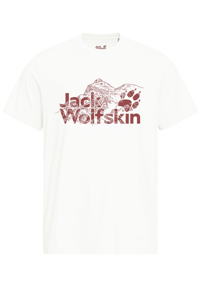 Jack Wolfskin T-Shirt »BRAND T M« T-Shirt aus Bio-Baumwolle, hoher Tragekomfort, großer Logo-Aufdruck