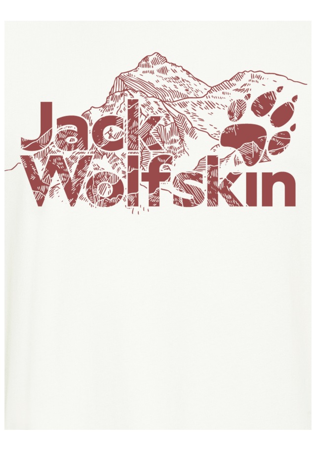 Jack Wolfskin T-Shirt »BRAND T M« T-Shirt aus Bio-Baumwolle, hoher Tragekomfort, großer Logo-Aufdruck