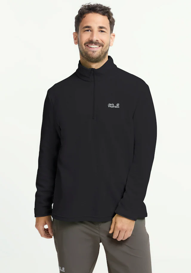 Jack Wolfskin Stehkragenpullover »TAUNUS 100 HZ M« Fleecepullover, Halfzip-Reißverschluss, Stehkragen