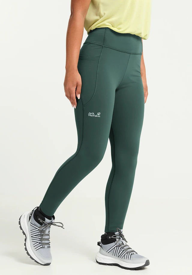 Jack Wolfskin Funktionstights »WILDSTRIDE TIGHTS W« Sporthose, eng anliegend, atmungsaktiv