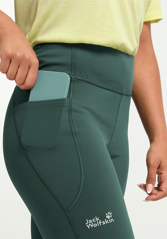 Jack Wolfskin Funktionstights »WILDSTRIDE TIGHTS W« Sporthose, eng anliegend, atmungsaktiv