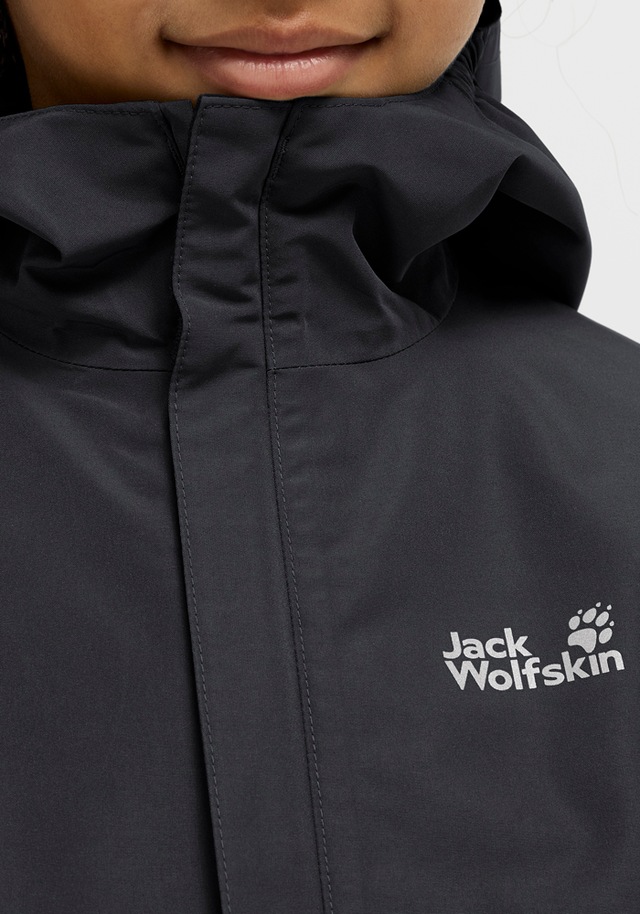 Jack Wolfskin Outdoorjacke »HAZE 2L JKT K« mit Kapuze für Kinder, mit TEXAPORE CORE Technologie, wasserdicht, winddicht