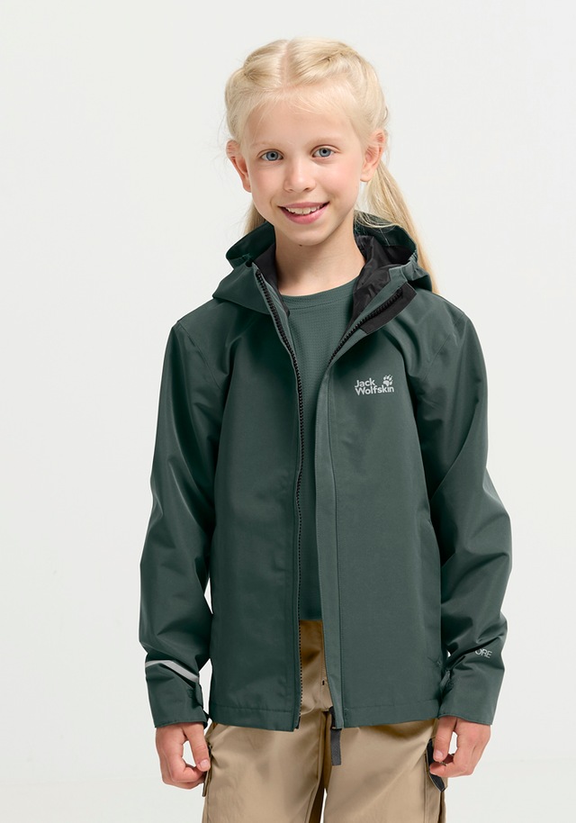 Jack Wolfskin Outdoorjacke »HAZE 2L JKT K« mit Kapuze für Kinder, mit TEXAPORE CORE Technologie, wasserdicht, winddicht
