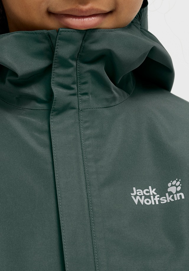 Jack Wolfskin Outdoorjacke »HAZE 2L JKT K« mit Kapuze für Kinder, mit TEXAPORE CORE Technologie, wasserdicht, winddicht
