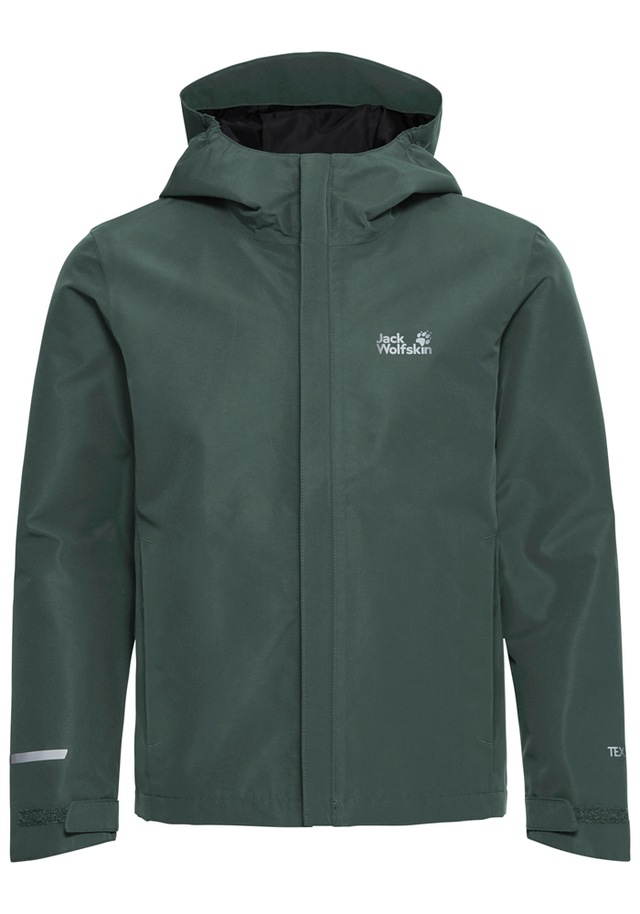 Jack Wolfskin Outdoorjacke »HAZE 2L JKT K« mit Kapuze für Kinder, mit TEXAPORE CORE Technologie, wasserdicht, winddicht